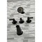 Kingston Brass Tub and Shower Faucet, Matte Black, Wall Mount KBX8130NDL - alternate 6